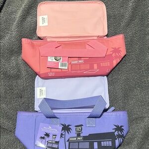 Trader Joe's Insulated Bags Set - Pink, Purple, Lavender